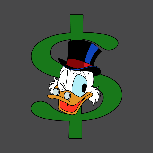 Scrooge McDuck - Dollar Sign by BigOrangeShirtShop