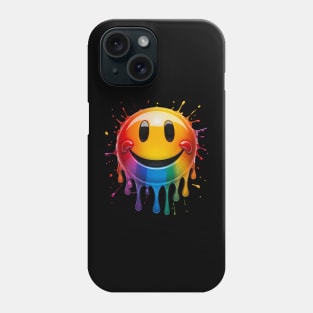 Melting Smiley | Happy Face | T Shirt Design Phone Case