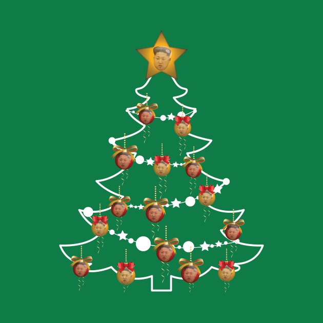 Kim Jong Un Christmas Tree Baubles by Rebus28