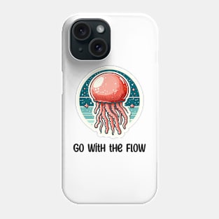 Cannonball Jellyfish Go With the Flow Phone Case