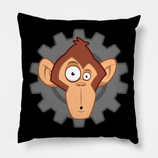 Monkey Machine Logo (Head) Pillow