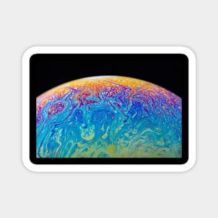 Soap Bubble Close Up Magnet