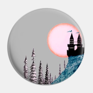 Moonlit Castle Pin