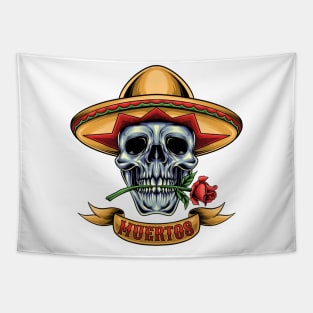 Mexican Skull Tapestry