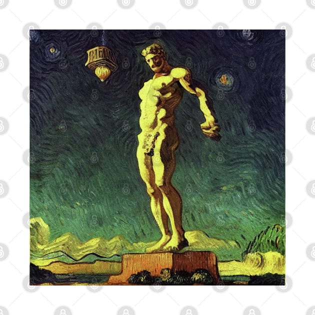 Colossus of Rhodes in Van Gogh's style by Classical