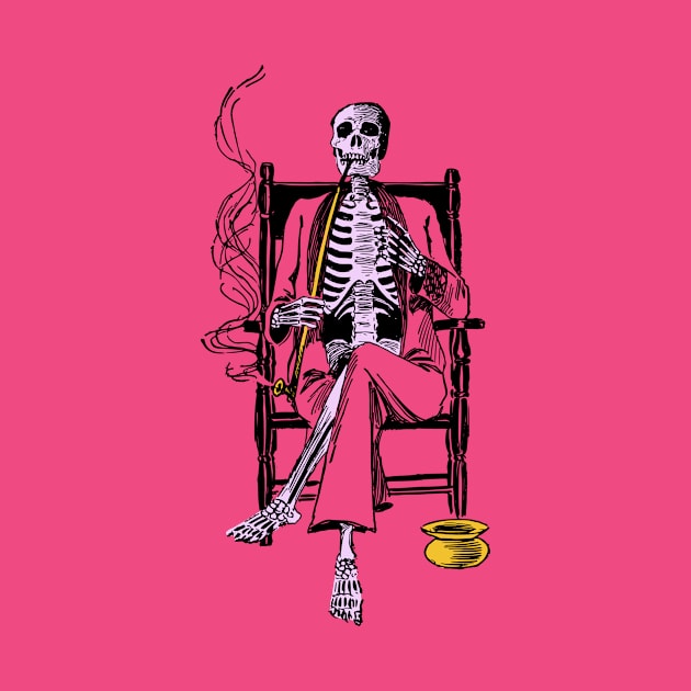 Smoking Skeleton by NeaandTheBeard