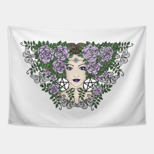 Magic Garden Goddess Tapestry