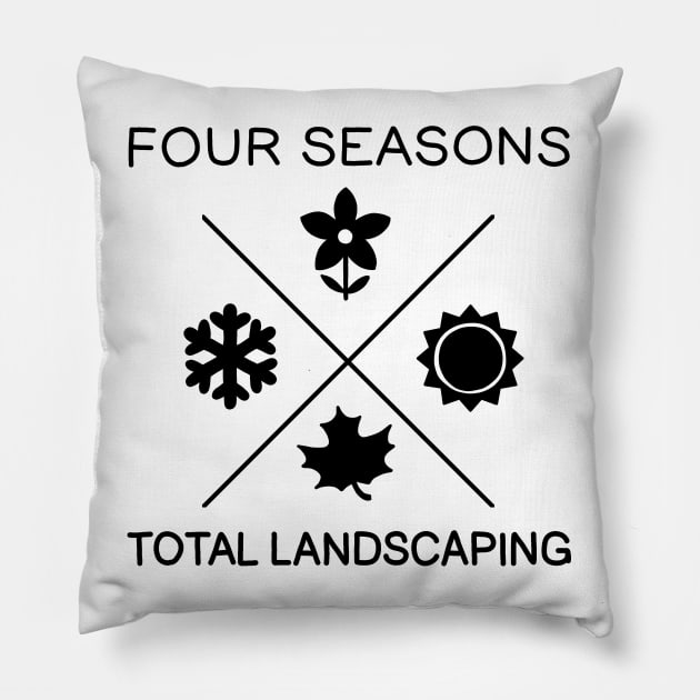 Four Seasons Total Landscaping Pillow by valentinahramov