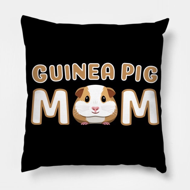 Cute Guinea Pig Mom Pillow by Elvdant