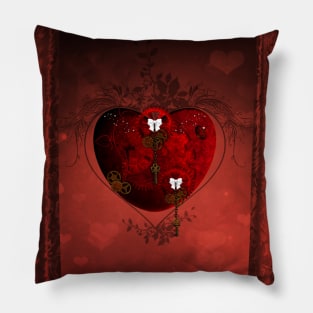 Wonderful steampunk heart Pillow