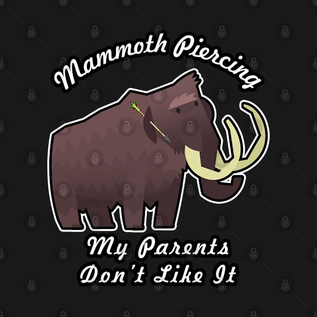 🦖 Rebellious Woolly Mammoth Loves His Mammoth Piercing by Pixoplanet