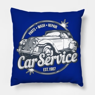 Retro Car Service Pillow