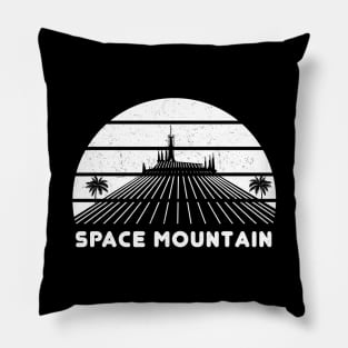 Space Roller Coaster (white) Pillow