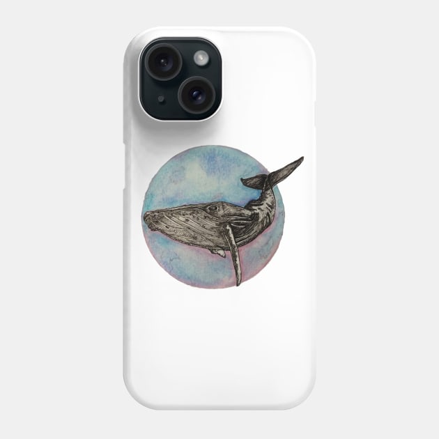 Watercolour Whale Phone Case by ShortBrushCreations95