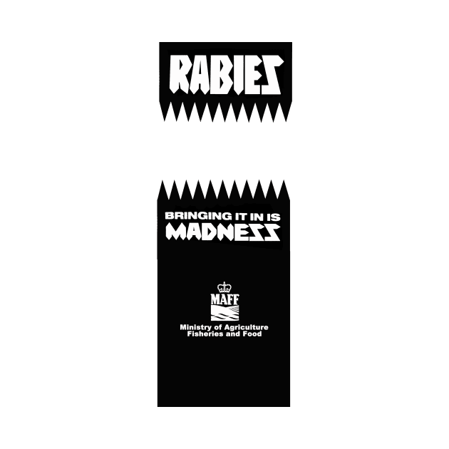 Classic MAFF 1980s rabies logo by GrahamCSmith