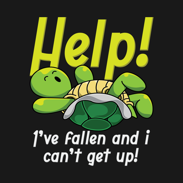 Turtle Help I Have Fallen Motive by Shirtjaeger