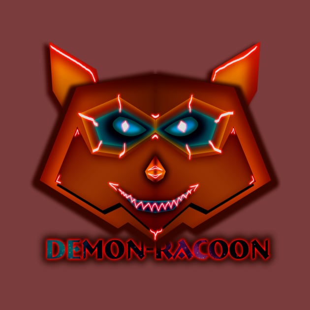 demon racoon by denpoolswag