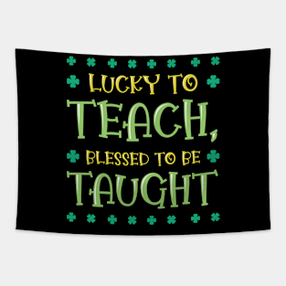 St. Patrick's Day Teaching Lucky Shamrock Clover Tapestry