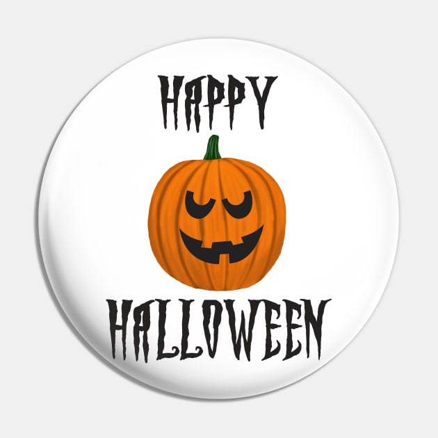 Happy Halloween Scary Jack O Lantern Smile Pin by ckandrus