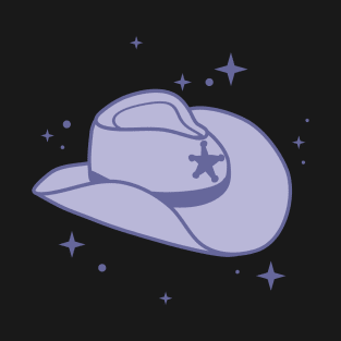 Lilac Cowboy Hat Cowgirl Aesthetic T-Shirt