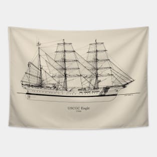 United States Coast Guard Cutter Eagle wix-327 - S Tapestry