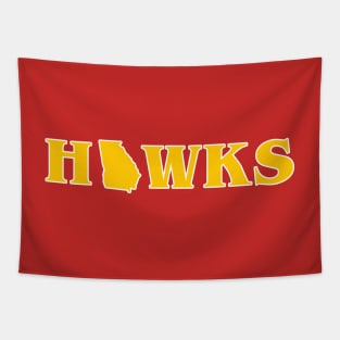 Atlanta Hawks Georgia Throwback Tapestry