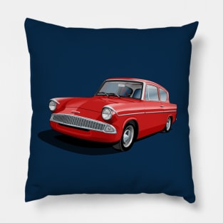 Ford Anglia in red Pillow