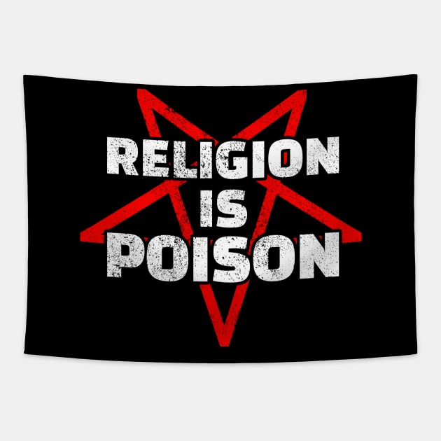 Religion is Poison Tapestry by schmomsen