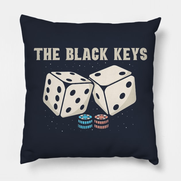 black keys Pillow by Hsamal Gibran