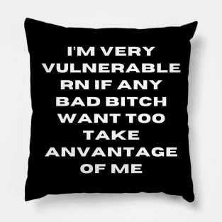 I'm Very Vulnerable Right Now If any goth girls would like to Take Advantage Of Me Pillow