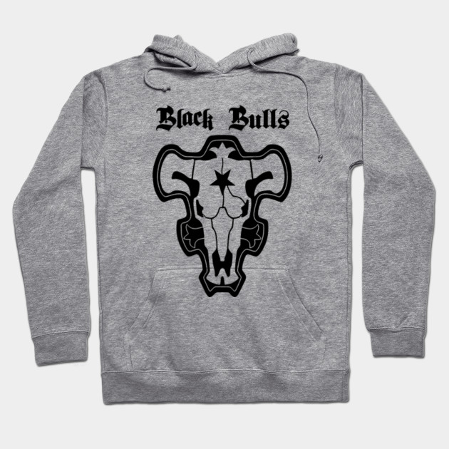 black bulls hoodie black clover