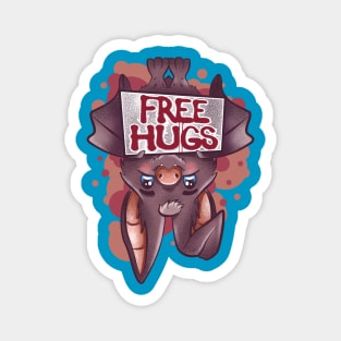 bat free hugs cute and funny Magnet