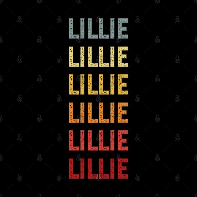 Lillie Name Vintage Retro Gift Called Lillie by CoolDesignsDz