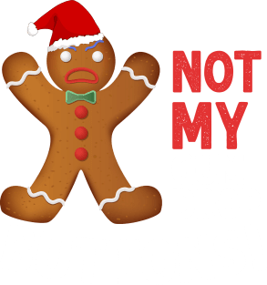 Not My Gumdrop Buttons! Gingerbread Man Magnet