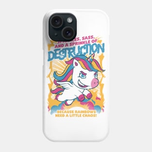 Unicorn Rainbows Destruction - Cute Funny Gift Phone Case