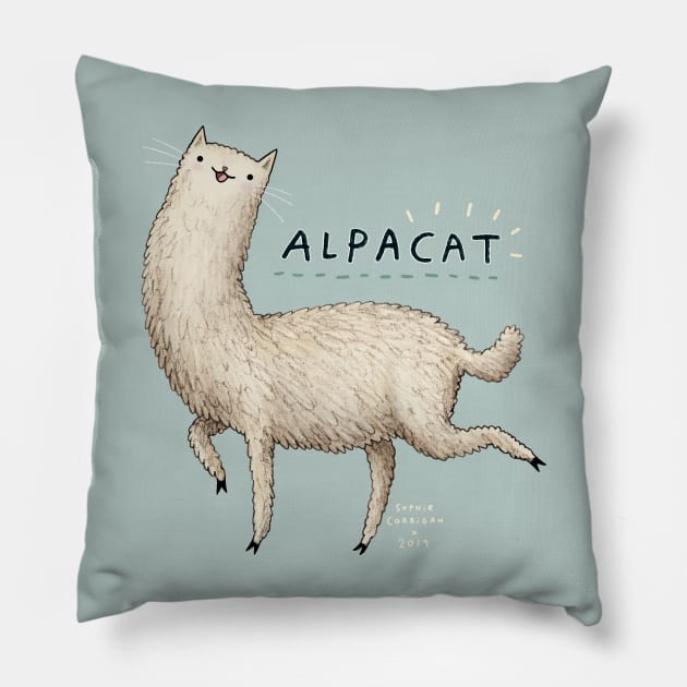 Alpacat Pillow by Sophie Corrigan