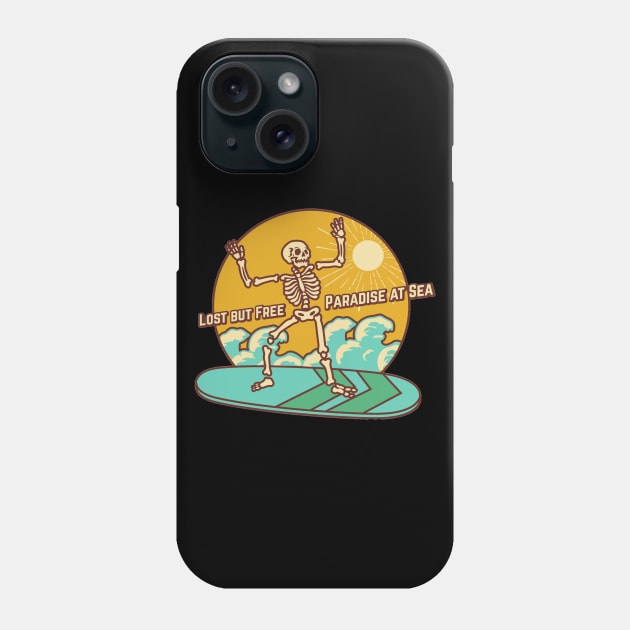 skeleton on the beach Phone Case by artby-shikha