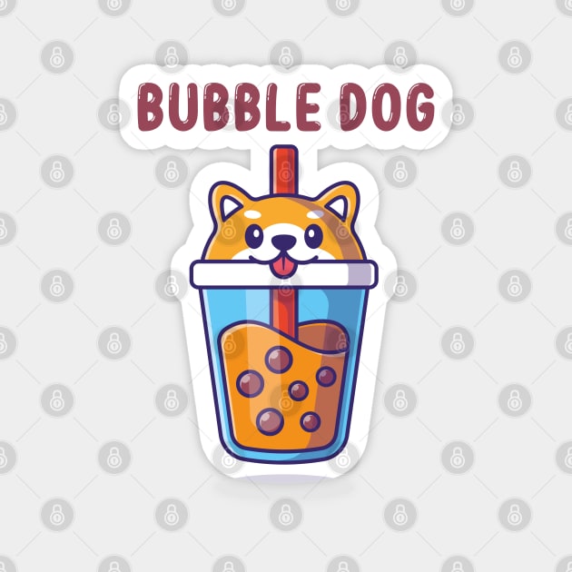 bubble dog Magnet by chicledechoclo