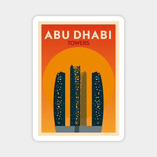 Abu Dhabi design poster Magnet