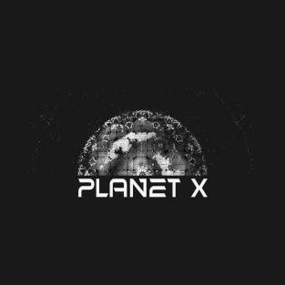 Space Age Astronomy Art Planet X Brand Logo T-Shirt