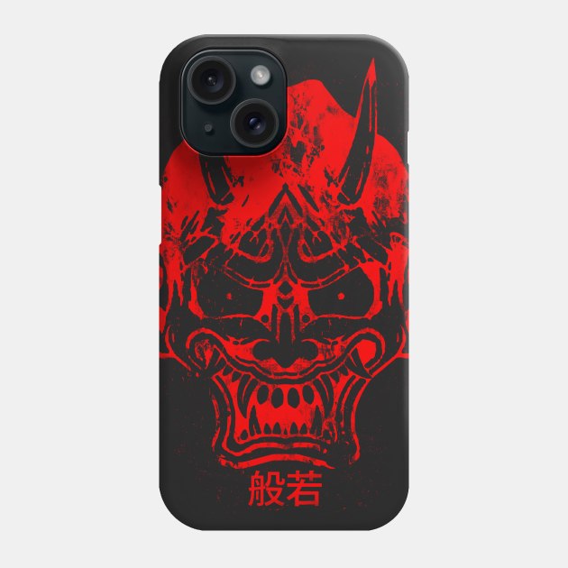 hannya mask red Phone Case by filippob