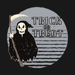 Halloween Sculp Reaper Trick Or Treat T-Shirt