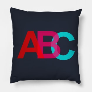 alphabets a,b,c Pillow