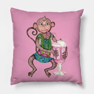 Milkshake Monkey Pillow