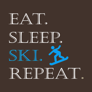 Eat Sleep Ski Repeat T-Shirt