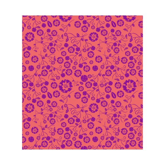 Pink & Purple Floral Pattern by FloralPatterns