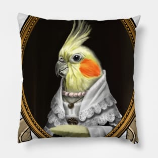 Renaissance Bird - Countess Iris Katrin Garin Pillow