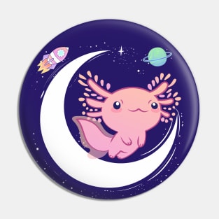 Axolotl Space Adventure Pin