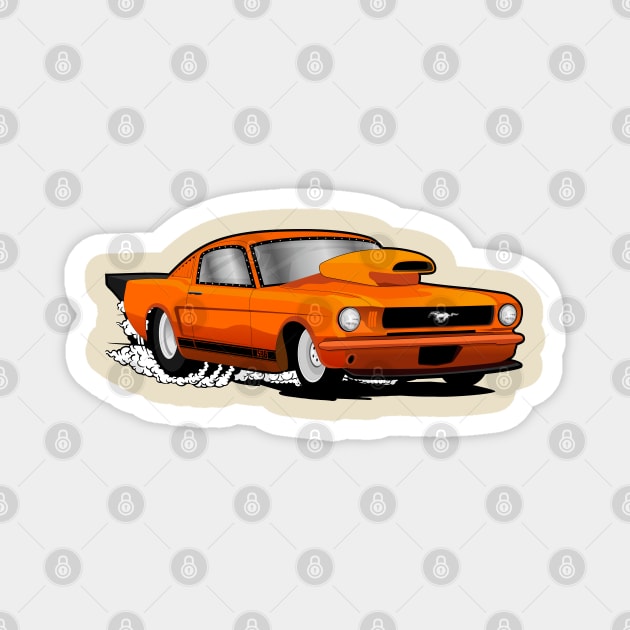 ford mustang Magnet by small alley co