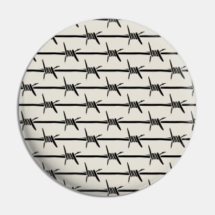 Barbed wire white Pin